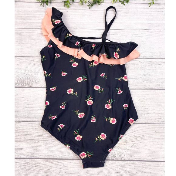 NEW Kanu Girl One Piece Swimsuits Floral Ruffle Beach Swimwear - Picture 3 of 7